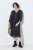 Ulla Popken 853620 Rochie midi cu imprimeu animal și mânecă 3/4 Neagră - Rochii midi - Rochii midi la marimi mari