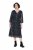Ulla Popken 853620 Rochie midi cu imprimeu animal și mânecă 3/4 Neagră - Rochii midi - Rochii midi la marimi mari