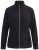Ulla Popken 853668 Geacă din polar cu guler înalt Neagră - Haine fleece - 