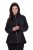 Ulla Popken 853668 Geacă din polar cu guler înalt Neagră - Haine fleece - 
