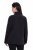 Ulla Popken 853668 Geacă din polar cu guler înalt Neagră - Haine fleece - 