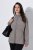 Ulla Popken 853668 Geacă din polar cu guler înalt Gri - Haine fleece - 