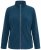 Ulla Popken 853668 Geacă din polar cu guler înalt Petrol - Haine fleece - 