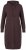 Ulla Popken 853669 Rochie tricotată cu mânecă lungă și glugă Maro mahon - Rochii tricotate - 