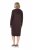 Ulla Popken 853669 Rochie tricotată cu mânecă lungă și glugă Maro mahon - Rochii tricotate - 