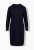 Ulla Popken 853669 Rochie hanorac cu mânecă lungă și glugă Bleumarin - Rochii din molton - 