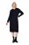 Ulla Popken 853669 Rochie hanorac cu mânecă lungă și glugă Bleumarin - Rochii din molton - 