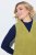 Ulla Popken 853697 Rochie din catifea reiată fără mâneci cu buzunare Verde deschis - Rochii de vară - Rochii de vară marimi mari