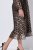 Ulla Popken 853788 Rochie din șifon cu imprimeu animal Maro deschis - Rochii maxi - Rochii maxi marimi mari