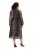 Ulla Popken 853788 Rochie din șifon cu imprimeu animal Maro deschis - Rochii maxi - Rochii maxi marimi mari