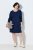 Ulla Popken 853877 Rochie hanorac cu flori Bleumarin - Rochii - Rochii pentru toate mărimile