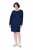 Ulla Popken 853877 Rochie hanorac cu flori Bleumarin - Rochii - Rochii pentru toate mărimile