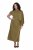 Ulla Popken 854048 Rochie maxi cu mânecă lungă Verde măsliniu - Rochii maxi - Rochii maxi marimi mari