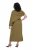 Ulla Popken 854048 Rochie maxi cu mânecă lungă Verde măsliniu - Rochii maxi - Rochii maxi marimi mari