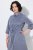 Ulla Popken 854413 Rochie midi cu șnur Gri - Rochii midi - Rochii midi la marimi mari