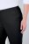Ulla Popken 854910 Pantaloni stretch călduroși cu talie elastică Neagră - Pantaloni din material textil - Pantaloni evazați marimi mari