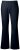 Ulla Popken 854910 Pantaloni stretch călduroși cu talie elastică Bleumarin - Pantaloni din material textil - Pantaloni evazați marimi mari