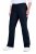 Ulla Popken 854910 Pantaloni stretch călduroși cu talie elastică Bleumarin - Pantaloni din material textil - Pantaloni evazați marimi mari