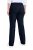 Ulla Popken 854910 Pantaloni stretch călduroși cu talie elastică Bleumarin - Pantaloni din material textil - Pantaloni evazați marimi mari