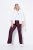 Ulla Popken 854910 Pantaloni stretch călduroși cu talie elastică Vânăt - Pantaloni din material textil - Pantaloni evazați marimi mari