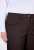 Ulla Popken 854987 Pantaloni stretch călduroși cu talie confortabilă Maro mahon - Pantaloni din material textil - Pantaloni evazați marimi mari