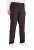Ulla Popken 854987 Pantaloni stretch călduroși cu talie confortabilă Maro mahon - Pantaloni din material textil - Pantaloni evazați marimi mari