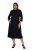 Ulla Popken 855373 Rochie din jerseu imprimată Neagră - Rochii din jerseu - 