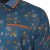 Kam Jeans 5494 Digital Floral Print Polo Blue - Tricouri polo - Tricouri Polo Bărbați Mărimi Mari