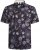 Kam Jeans 6045 Dragonfly Digital Print Short Sleeve Shirt Navy - Cămăși - Cămăși Bărbați Mărimi Mari