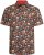 Kam Jeans 6040 Floral Skull Print Shirt Black - Cămăși - Cămăși Bărbați Mărimi Mari