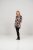 Scandinavian Caramel Flower Petals Tunic Brown - Tricouri imprimate pentru femei - 