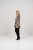 Scandinavian Caramel Flower Petals Tunic Brown - Tricouri imprimate pentru femei - 