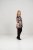 Scandinavian Caramel Flower Petals Tunic Brown - Tricouri imprimate pentru femei - 