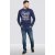 D555 Austin Long Sleeve T-shirt Navy - Tricouri - Tricouri Bărbați Mărimi Mari