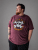 Kam Jeans 5753 Buccaneer Print T-Shirt BURGUNDY MARL - Tricouri - Tricouri Bărbați Mărimi Mari