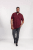 D555 Grant Polo Shirt Maroon - Tricouri polo - Tricouri Polo Bărbați Mărimi Mari
