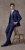 Skopes Kennedy Suit jacket Royal Blue - Costume - Costume Bărbați mărimi mari