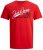 Jack & Jones Elogo T-Shirt True Red - Tricouri - Tricouri Bărbați Mărimi Mari