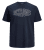 Jack & Jones Preston Crew Neck T-Shirt Navy - Tricouri - Tricouri Bărbați Mărimi Mari