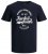Jack & Jones JJERAFA TEE Navy - Tricouri - Tricouri Bărbați Mărimi Mari