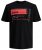 Jack & Jones JCOBOOSTER TEE Black - Tricouri - Tricouri Bărbați Mărimi Mari