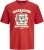 Jack & Jones XMAS Christmas Skull T-Shirt Red - Tricouri - Tricouri Bărbați Mărimi Mari