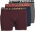 Jack & Jones LICHFIELD Trunks 3-Pack Burgundy - Lenjerie intimă & costum baie - Lenjerie Intimă Bărbați Mărimi Mari