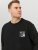 Jack & Jones JCOFILO Crew Neck Sweater with Back Print Black - Pulovere & hanorace - Pulovere & Hanorace Bărbați Mărimi Mari
