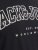 Jack & Jones CALEB VARSITY O-Neck T-Shirt Black - Tricouri - Tricouri Bărbați Mărimi Mari