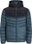 Jack & Jones SPRINT Black Blocking Quilted Hooded Jacket Turquoise Blue - Geci - Geci Bărbați Mărimi Mari