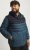 Jack & Jones SPRINT Black Blocking Quilted Hooded Jacket Turquoise Blue - Geci - Geci Bărbați Mărimi Mari
