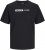 Jack & Jones CORP Logo Play 5 T-Shirt Black - Tricouri - Tricouri Bărbați Mărimi Mari