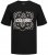 Jack & Jones JJPAISLEY T-Shirt Black - Tricouri - Tricouri Bărbați Mărimi Mari