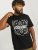 Jack & Jones JJPAISLEY T-Shirt Black - Tricouri - Tricouri Bărbați Mărimi Mari